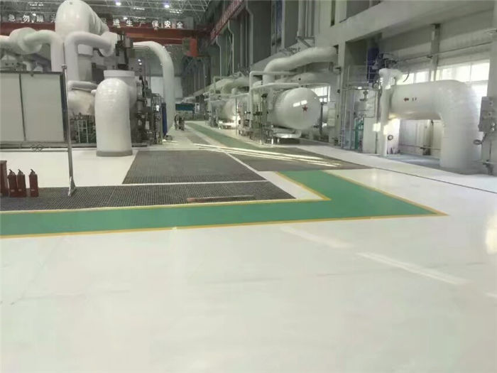 永济电厂纯色橡胶地板-卷材